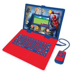 -Ordinateur éducatif bilingue Spider-Man – 130 activités (Français-Anglais) avec écran couleurs