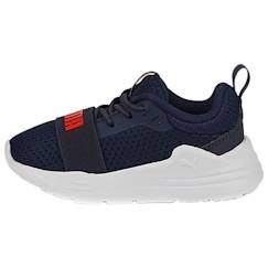 Chaussures-Chaussures garçon 23-38-Baskets, tennis-Basket à Lacets Enfant Puma Wired Run Ac