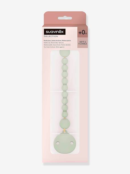 Attache-sucette silicone Colour Essence SUAVINEX bleu+nude+vert 8 - vertbaudet enfant 