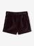 Short fantaisie en velours lisse fille aubergine+marine+rouge 2 - vertbaudet enfant 