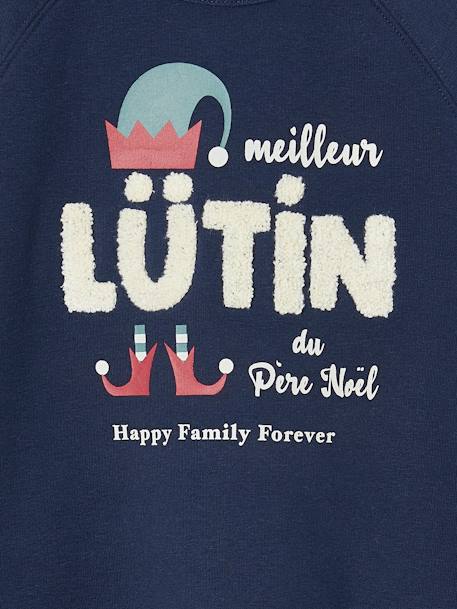 Sweat de Noël enfant collection capsule 'Happy Family Forever' marine 4 - vertbaudet enfant 