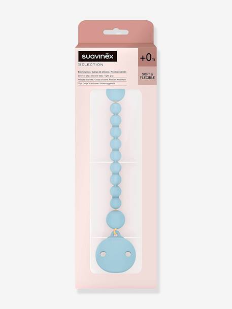 Attache-sucette silicone Colour Essence SUAVINEX bleu+nude+vert 2 - vertbaudet enfant 