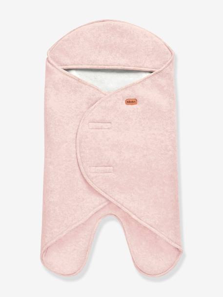 Couverture BEABA Babynomade® double polaire Dusty rose+Heather grey+vert sauge 1 - vertbaudet enfant 