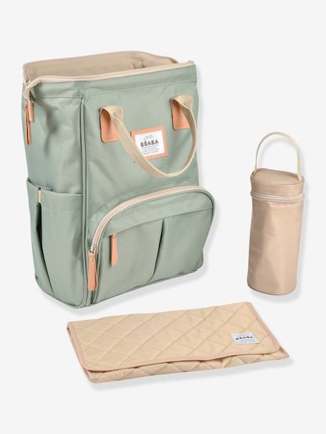 Sac à dos à langer BEABA Wellington Blue marine+Heather grey+vert sauge 20 - vertbaudet enfant 