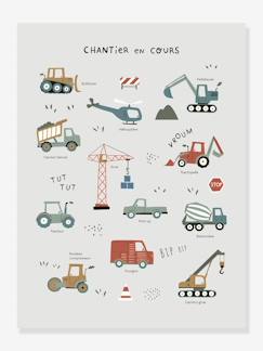 -Affiche engins de chantiers