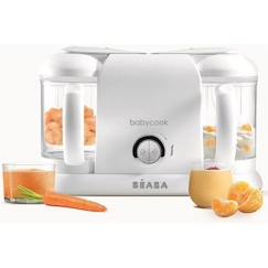 BEABA, Babycook Duo, robot bébé 4 en 1, contenance XXL, blanc  - vertbaudet enfant