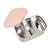 BEABA, Boîte repas enfant en inox, couvercle en silicone et housse de protection, Gris velours et rose poudré ROSE 1 - vertbaudet enfant 