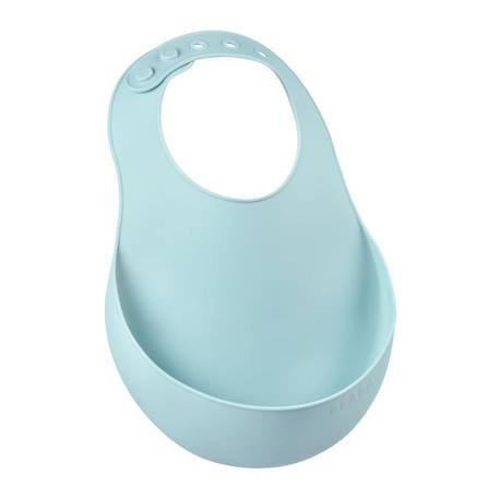 Béaba Repas Bavoir Silicone Vert Clair VERT 1 - vertbaudet enfant 