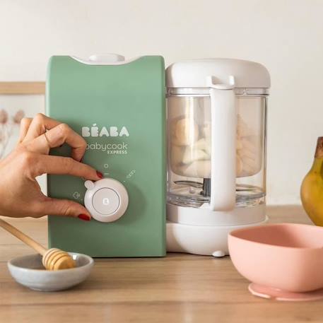 BEABA, Babycook express, robot bébé, 4 en 1 mixeur-cuiseur, vert sauge VERT 6 - vertbaudet enfant 