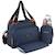 Baby on board-sac à langer -sac titou bleu denim - 2 compartiments 8 poches - sac repas - tapis à langer sac linge sale attaches BLEU 1 - vertbaudet enfant 