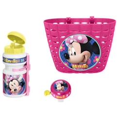 Corbeille + bidon + sonnette Minnie - DISNEY - Rose, blanc et jaune - Pour enfant  - vertbaudet enfant