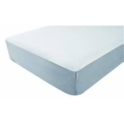 -DOMIVA Drap housse tout en 1 Uni - Jersey - Oeko-Tex® - Perle - 70 x 140 cm