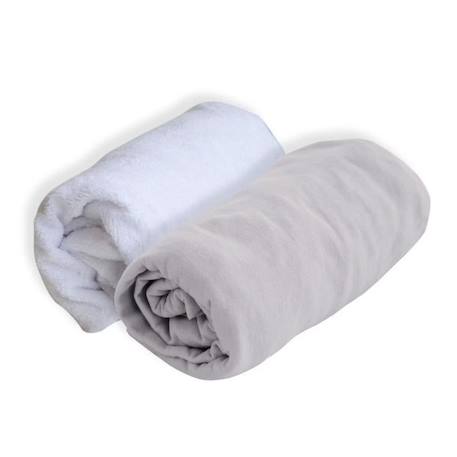 DOUX NID Lot 1 Alese + 1 Drap Housse - 70 X 140 Cm - Perle BLANC 1 - vertbaudet enfant 