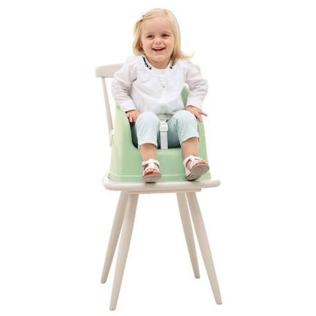 Réhausseur de chaise YOUPLA Thermobaby - Vert céladon - Fabriquée en France VERT 3 - vertbaudet enfant 