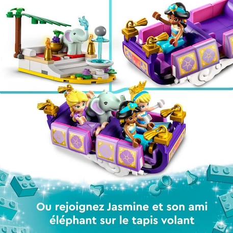 LEGO® Disney Princesse 43216 Le Voyage Enchanté des Princesses, Jouet avec Cheval, et Figurines BLANC 5 - vertbaudet enfant 