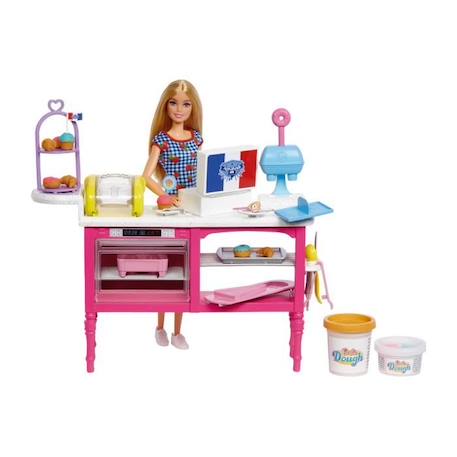 Barbie - Barbie Et Sa Boulangerie - Playset Poupée - 5 Ans Et + BLANC 3 - vertbaudet enfant 