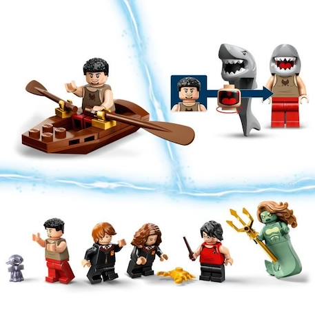 LEGO® Harry Potter 76420 Le Tournoi des Trois Sorciers : le Lac Noir, Jouet avec Bateau et 5 Figurines NOIR 5 - vertbaudet enfant 