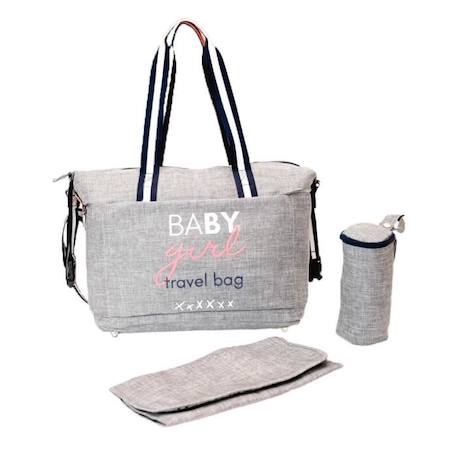 BABY ON BOARD - Sac à langer - Simply duffle baby girl GRIS 1 - vertbaudet enfant 