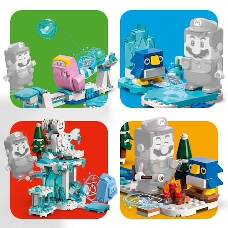 LEGO® Super Mario 71417 Ensemble d’Extension L'Aventure dans la Neige de Morsinet, Jouet BLANC 5 - vertbaudet enfant 