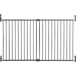 Puériculture-Barrières, sécurité domestique-DREAMBABY Barrière de sécurité Extra large BROADWAY Gro Gate - A visser -  L 76/134,5 x H 76 cm - Grise