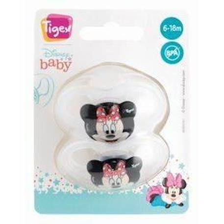 TIGEX Lot 2 sucettes Soft Touch Friends Minnie - 6-18 mois BLANC 2 - vertbaudet enfant 