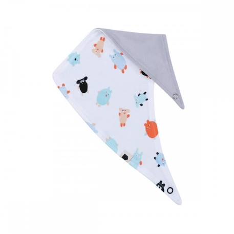 Bavoir bandana Les doudous - Petit Jour - Mixte - A partir de 6 mois - Orange - 36 x 21 x 0,4 cm ORANGE 2 - vertbaudet enfant 