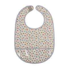 Bavoir en coton les Bateaux - Petit Jour - Mixte - Beige - Bébé - 0 mois - Naissance - 25,5 x 38  - vertbaudet enfant