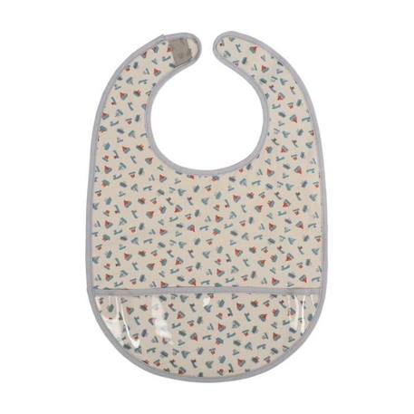 Bavoir en coton les Bateaux - Petit Jour - Mixte - Beige - Bébé - 0 mois - Naissance - 25,5 x 38 BEIGE 1 - vertbaudet enfant 