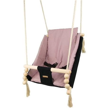 Bascule pour bébé Velinda - Noir, rose clair - Style scandinave NOIR 3 - vertbaudet enfant 