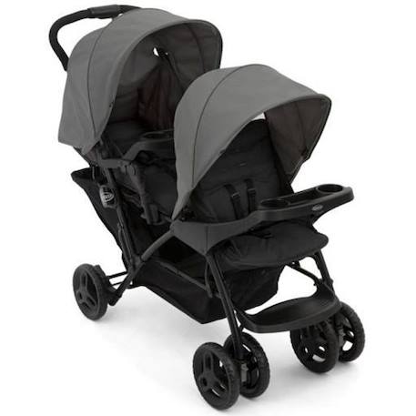 Poussette polyvalente - sport - GRACO - Stadium Duo - 4 roues - Gris - Mixte GRIS 1 - vertbaudet enfant 