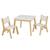 KidKraft - Ensemble table moderne + 2 chaises - Blanc BLANC 2 - vertbaudet enfant 