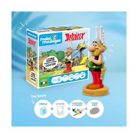 Coffret collector Mako Moulages Astérix - Figurine à mouler et peindre - 15 cm - Kit créatif pour enfant BLANC 2 - vertbaudet enfant 