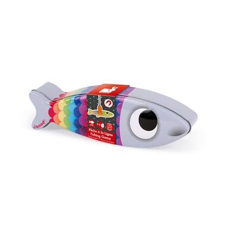 Jeu de pêche à la ligne Sardine en bois JANOD dès 2 ans GRIS 3 - vertbaudet enfant 