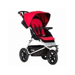 -Poussette - Mountain Buggy - Urban Jungle 3.0 - 3 roues - Rouge - Bébé