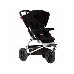 Puériculture-Poussette citadine - MOUNTAIN BUGGY - Swift 3.0 - 3 roues - Noir - Avec panier