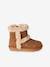 Boots déperlantes zippées fourrées fille beige doré+gris+marron 13 - vertbaudet enfant 