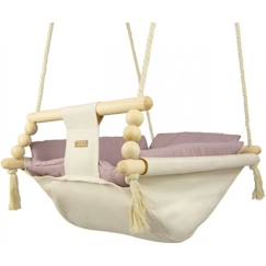 Bascule pour bébé Velinda - Style scandinave - Crème, Rose clair  - vertbaudet enfant