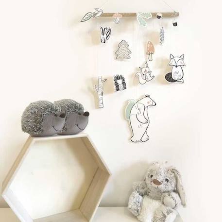 Coffret pâte polymère - Graine Créative - Suspensions forêt et animaux - Enfant - Blanc BLANC 3 - vertbaudet enfant 