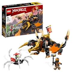 Jouet-Jeux d'imagination-LEGO® NINJAGO 71782 Le Dragon de Terre de Cole – Évolution, Jouet avec 2 Minifigurines