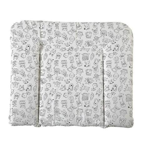 Matelas à langer GEUTHER - Monstre - Gris - 85 cm x 75 cm GRIS 1 - vertbaudet enfant 