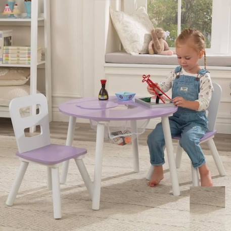 Combinaison de table+chaises en bois enfants.1xtable d'enfant + 2