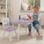 KidKraft Table de rangement et chaises enfant Ronde Lavande et blanc BLANC 1 - vertbaudet enfant 