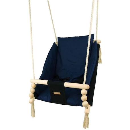 Bascule pour bébé - VELINDA - Noir, Bleu marine - Style scandinave BLEU 3 - vertbaudet enfant 