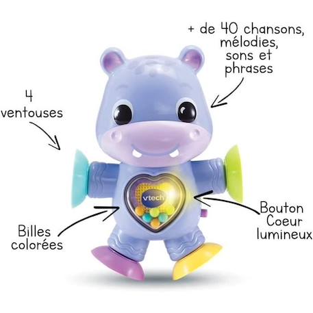 VTECH BABY - Théo, Mon Hippo Pirouette VIOLET 5 - vertbaudet enfant 
