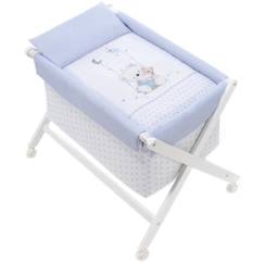 -Interbaby - Berceau Teddy Bear junior 90 x 72 cm bois/coton blanc