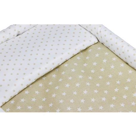 Interbaby berceau 90 x 55 cm bois/coton beige/blanc 5-pièces BLANC 4 - vertbaudet enfant 