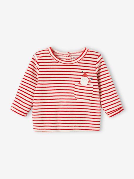 Pyjama de Noël en velours bébé gris chiné 2 - vertbaudet enfant 