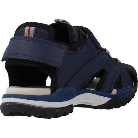 Sandale enfant Geox Juniors Borealis - Marine Argent - Scratch/Lacets - Confort exceptionnel BLEU 3 - vertbaudet enfant 