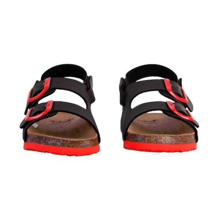 Sandale enfant SCHOLL TURTLE SYNTHETIC - Noir, Rouge - Tige synthétique - Boucles en métal - Confortable NOIR 4 - vertbaudet enfant 