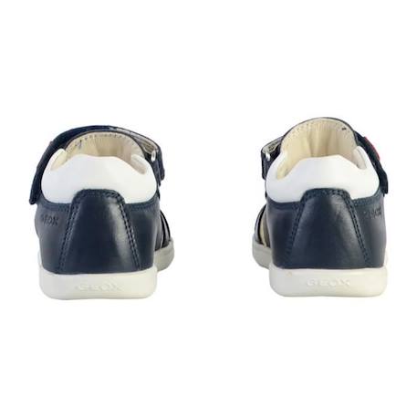 Sandales enfant Geox Plate Cuir - Marine - Scratch - Confort exceptionnel BLEU 4 - vertbaudet enfant 